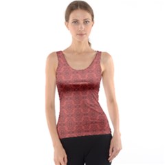 Timeless - Black & Indian Red Tank Top by FashionBoulevard