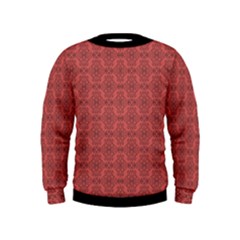 Timeless - Black & Indian Red Kids  Sweatshirt by FashionBoulevard