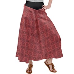 Timeless - Black & Indian Red Satin Palazzo Pants by FashionBoulevard