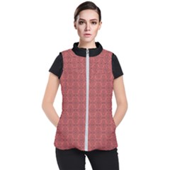 Timeless - Black & Indian Red Women s Puffer Vest by FashionBoulevard