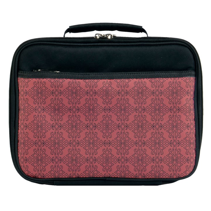 Timeless - Black & Indian Red Lunch Bag