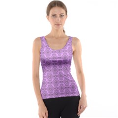 Timeless - Black & Lavender Purple Tank Top by FashionBoulevard