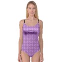 Timeless - Black & Lavender Purple Camisole Leotard  View1