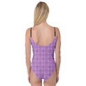 Timeless - Black & Lavender Purple Camisole Leotard  View2