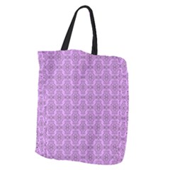 Timeless - Black & Lavender Purple Giant Grocery Tote by FashionBoulevard