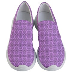 Timeless - Black & Lavender Purple Women s Lightweight Slip Ons by FashionBoulevard