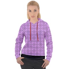 Timeless - Black & Lavender Purple Women s Overhead Hoodie by FashionBoulevard