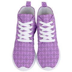 Timeless - Black & Lavender Purple Women s Lightweight High Top Sneakers by FashionBoulevard