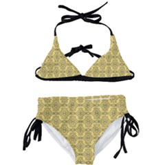 Timeless - Black & Mellow Yellow Kids  Classic Bikini Set by FashionBoulevard