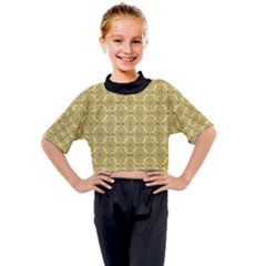 Timeless - Black & Mellow Yellow Kids Mock Neck Tee