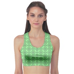 Timeless - Black & Mint Green Sports Bra