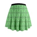 Timeless - Black & Mint Green Mini Flare Skirt View2