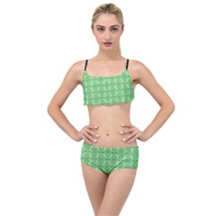 Timeless - Black & Mint Green Layered Top Bikini Set