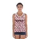 Cute Flowers - Carmine Red White Sport Tank Top  View1