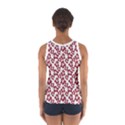 Cute Flowers - Carmine Red White Sport Tank Top  View2