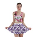 Cute Flowers - Imperial Purple Mini Skirt View1