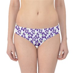 Cute Flowers - Imperial Purple Hipster Bikini Bottoms by FashionBoulevard