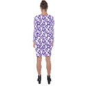 Cute Flowers - Imperial Purple Asymmetric Cut-Out Shift Dress View2