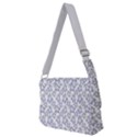 Cute Flowers - Silver Grey Full Print Messenger Bag (M) View2