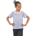 Cute Flowers - Silver Grey Kids  Mesh Piece Tee View1