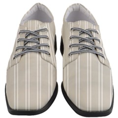 Nice Stripes - Abalone Grey Women Heeled Oxford Shoes