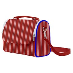 Nice Stripes - Apple Red Satchel Shoulder Bag by FashionBoulevard