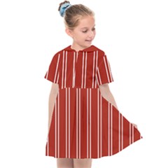 Nice Stripes - Apple Red Kids  Sailor Dress by FashionBoulevard