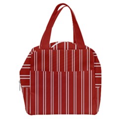 Nice Stripes - Apple Red Boxy Hand Bag by FashionBoulevard