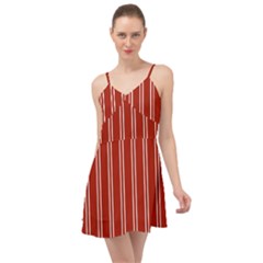 Nice Stripes - Apple Red Summer Time Chiffon Dress by FashionBoulevard