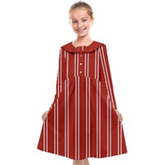 Nice Stripes - Apple Red Kids  Midi Sailor Dress by FashionBoulevard