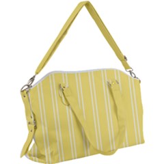 Nice Stripes - Blonde Yellow Canvas Crossbody Bag by FashionBoulevard