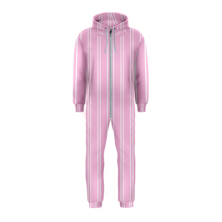 Nice Stripes - Blush Pink Hooded Jumpsuit (Kids)