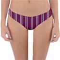 Nice Stripes - Boysenberry Purple Reversible Hipster Bikini Bottoms View1