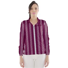 Nice Stripes - Boysenberry Purple Women s Windbreaker by FashionBoulevard