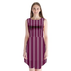 Nice Stripes - Boysenberry Purple Sleeveless Chiffon Dress   by FashionBoulevard