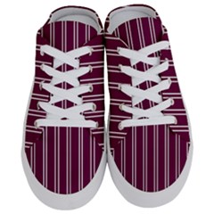 Nice Stripes - Boysenberry Purple Half Slippers by FashionBoulevard