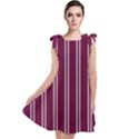 Nice Stripes - Boysenberry Purple Tie Up Tunic Dress View1