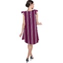 Nice Stripes - Boysenberry Purple Tie Up Tunic Dress View2