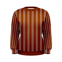 Nice Stripes - Burnt Orange Women s Sweatshirt by FashionBoulevard