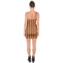 Nice Stripes - Burnt Orange One Soulder Bodycon Dress View2