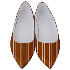 Nice Stripes - Burnt Orange Women s Low Heels by FashionBoulevard