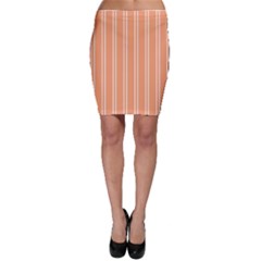 Nice Stripes - Cantaloupe Orange Bodycon Skirt by FashionBoulevard