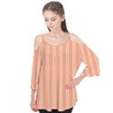 Nice Stripes - Cantaloupe Orange Flutter Tees View1