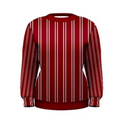 Nice Stripes - Carmine Red Women s Sweatshirt by FashionBoulevard