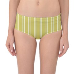 Nice Stripes - Ceylon Yellow Mid-waist Bikini Bottoms by FashionBoulevard