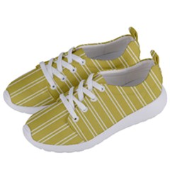 Nice Stripes - Ceylon Yellow Women s Lightweight Sports Shoes by FashionBoulevard