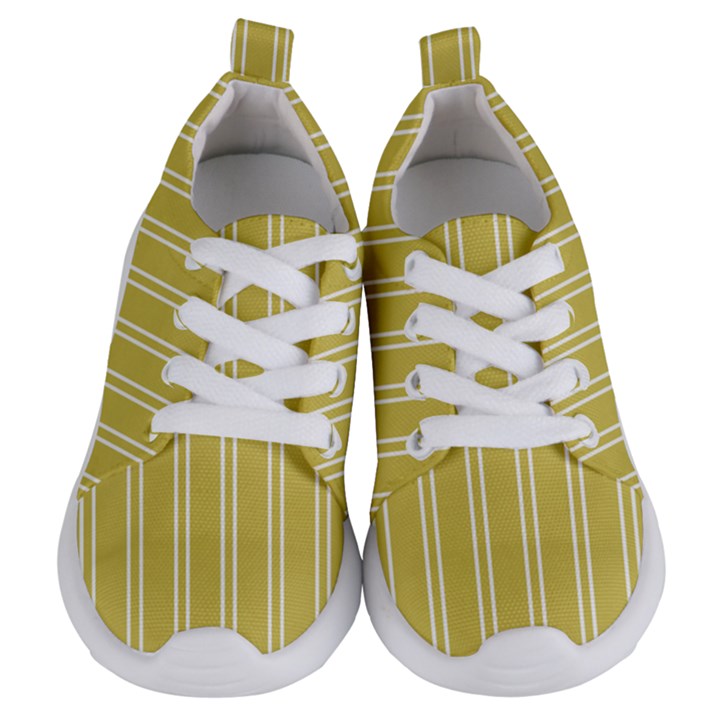 Nice Stripes - Ceylon Yellow Kids  Lightweight Sports Shoes