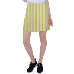 Nice Stripes - Ceylon Yellow Tennis Skirt by FashionBoulevard