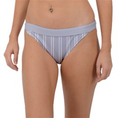 Nice Stripes - Cloudy Grey Band Bikini Bottom by FashionBoulevard