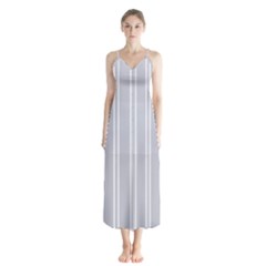 Nice Stripes - Cloudy Grey Button Up Chiffon Maxi Dress by FashionBoulevard